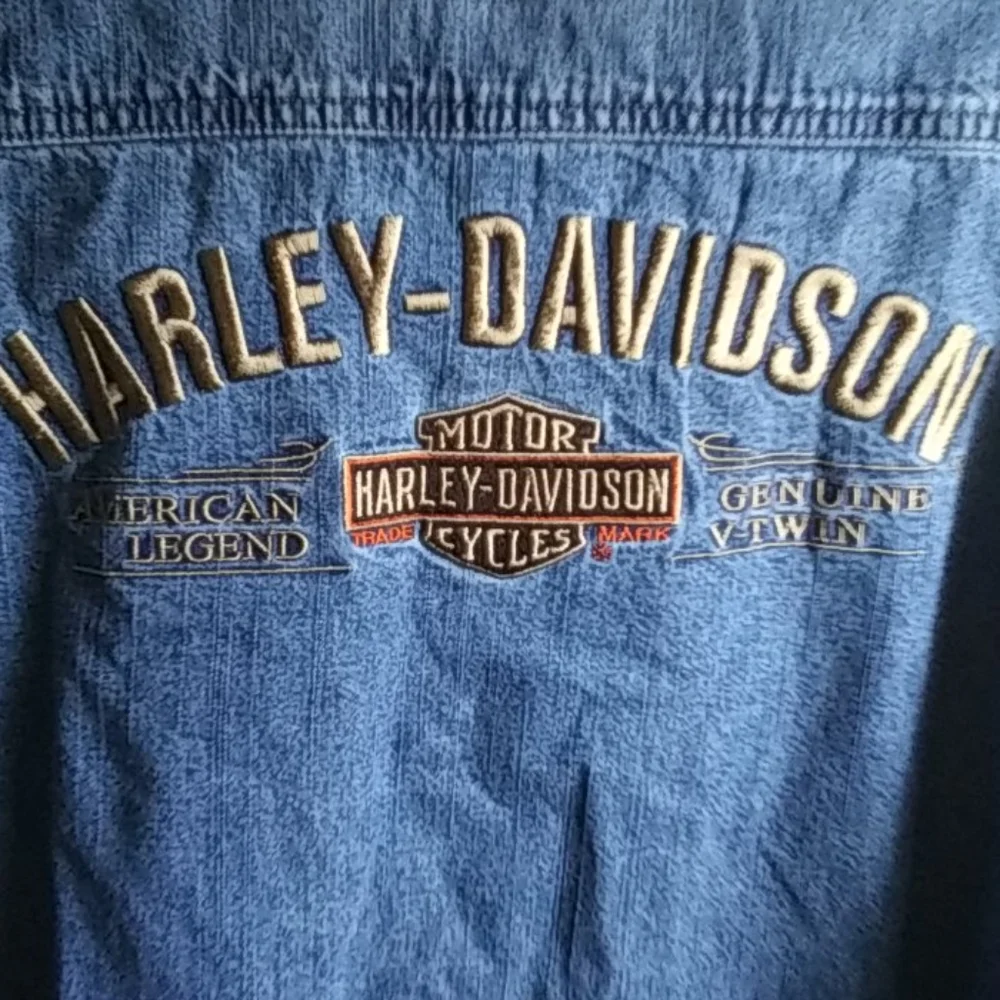 Harley Davidson Denim Shirt - Picture 10 of 12